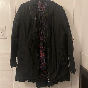 lululemon nylon rain jacket with removable liner